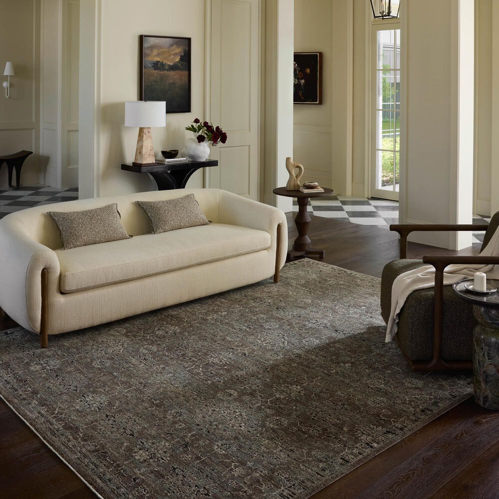 Loloi Briar Bark and Lagoon 13' x 15'9" Area Rug, , large