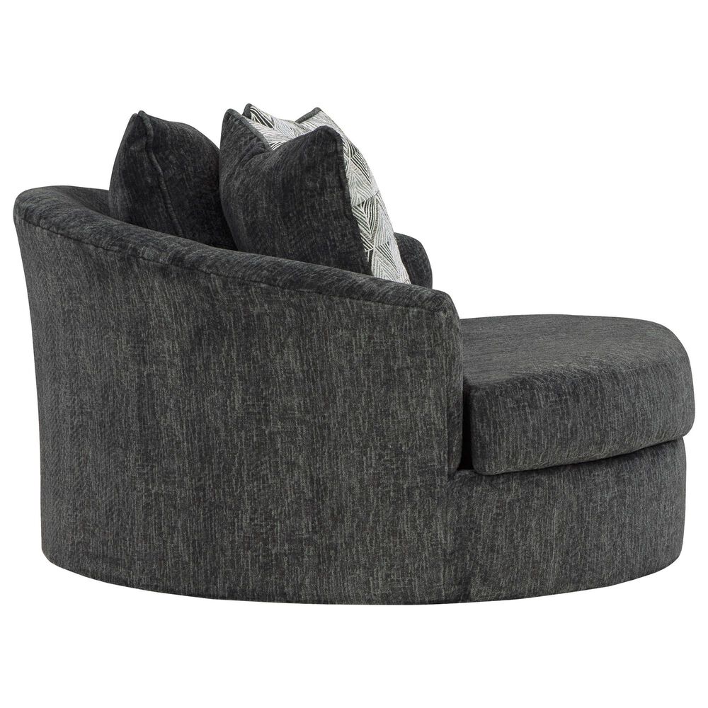 Ashley Biddeford Swivel Accent Chair in Shadow, , large