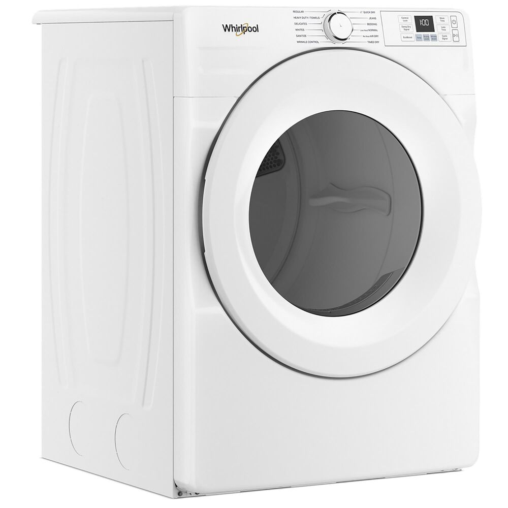 Whirlpool 7.4 Cu. Ft. Front Load Smart Electric Dryer with Quick Dry in White, , large