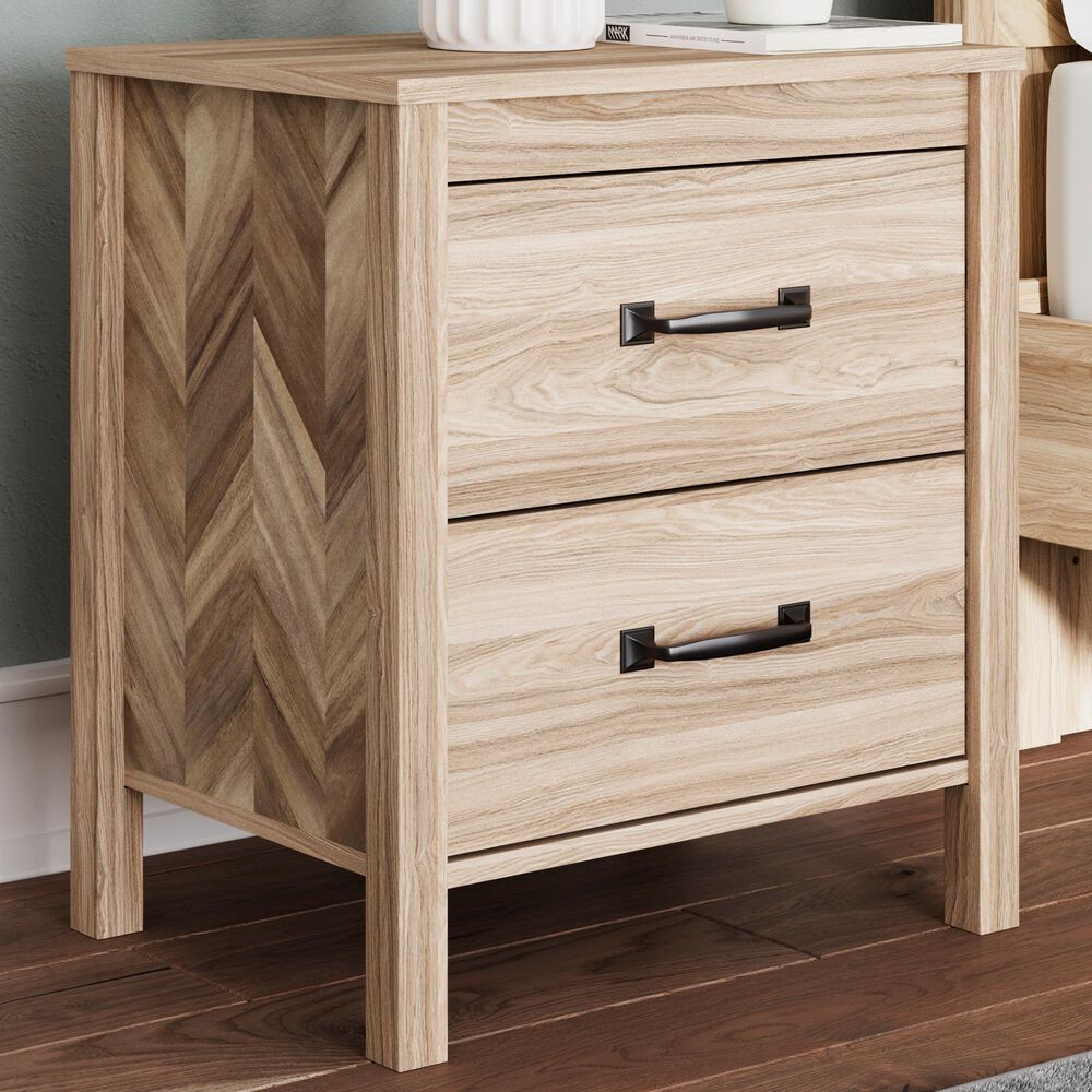 Ashley Battelle 2-Drawer Nightstand in Tan, , large