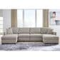 Ashley ModMax Luxe 4-Piece Symmetrical Sectional with Double Chaise in Flint, , large