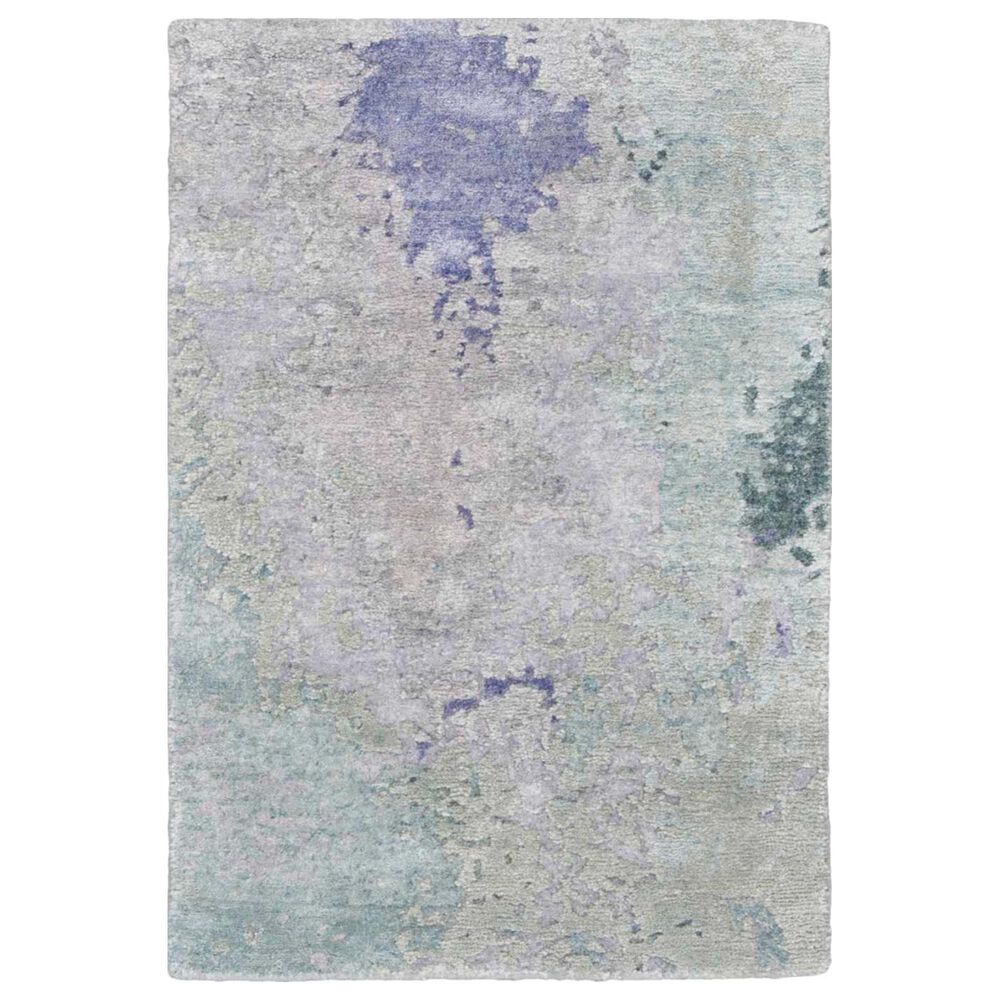 Nourison Silk Shadows 2" x 3" Blue and Green Area Rug, , large