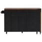 HOMLUX 102" Kitchen Island with Extendable Dining Table in Black, , large