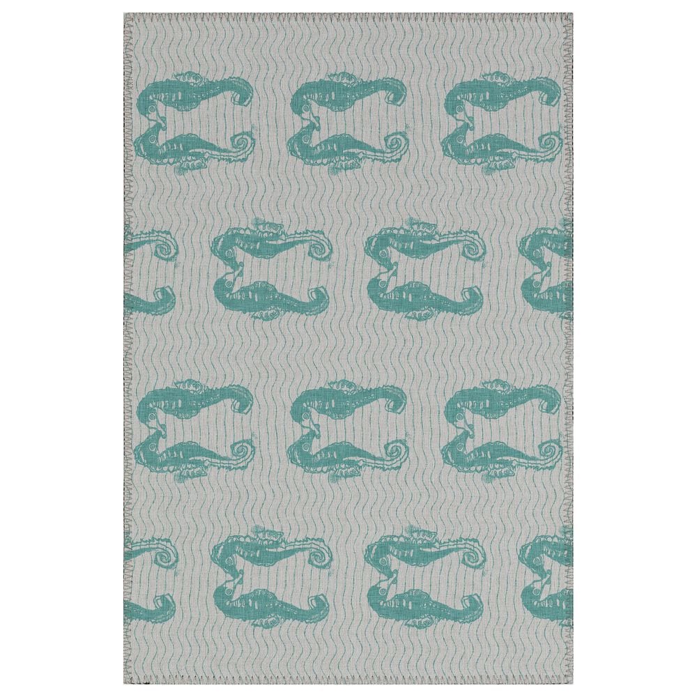 Dalyn Rug Company Seabreeze SZ15 1"8" x 2"6" Teal Area Rug, , large