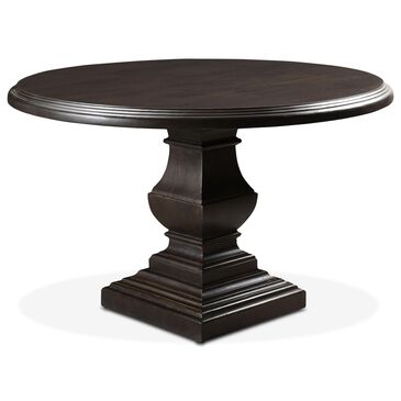 Home Trends & Design Nimes 48" Round Dining Table in Vintage Brown - Table Only, , large