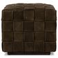 Four Hands Flores Ottoman in Nubuck Olive, , large
