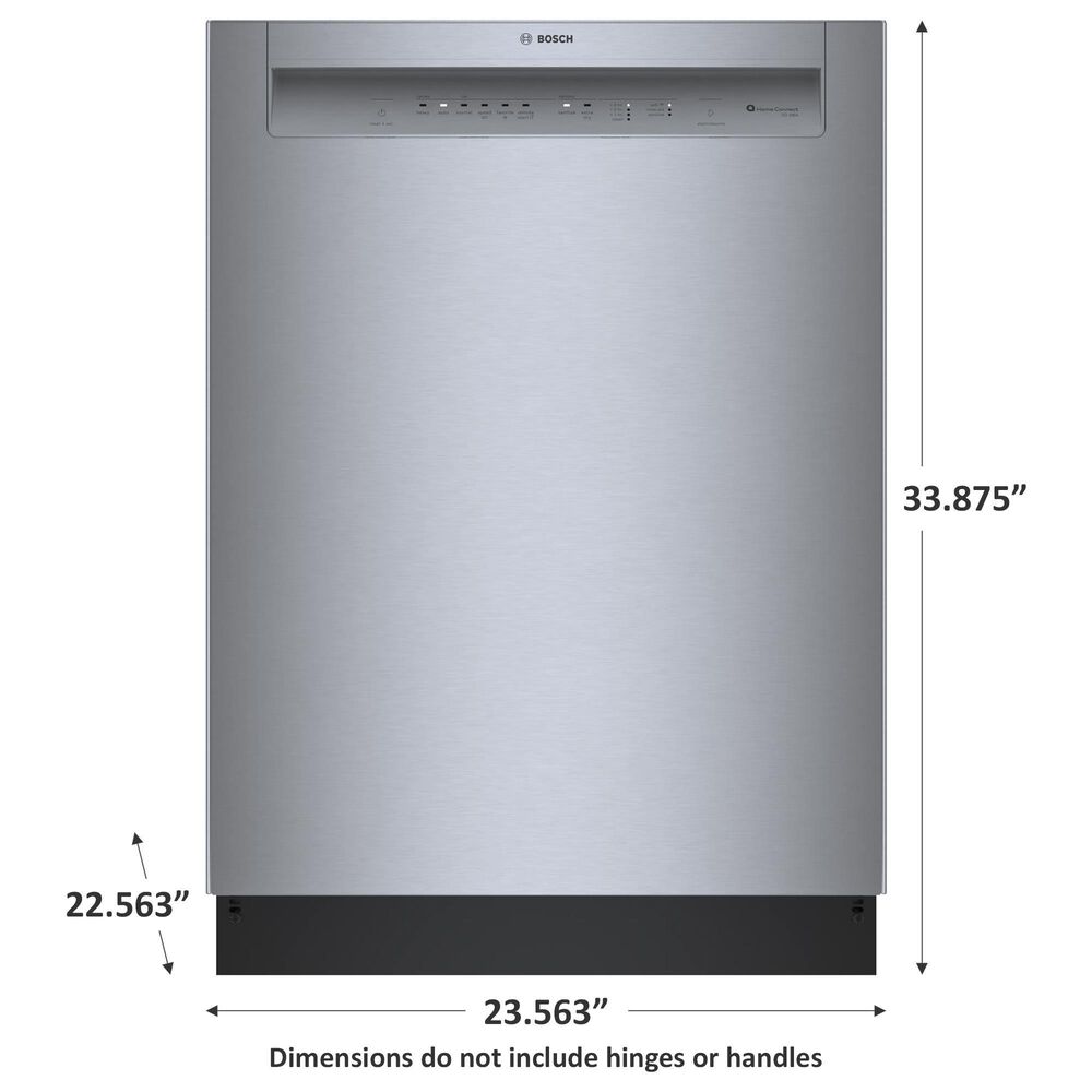 Bosch 100 Series 24&#39;&#39; Built-In Recessed Handle Dishwasher with Digital Control in Stainless Steel, , large