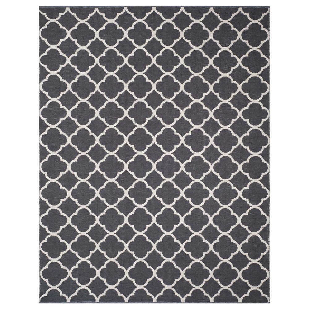 Safavieh Montauk MTK725 8' x 10' Dark Gray and Ivory Area Rug, , large