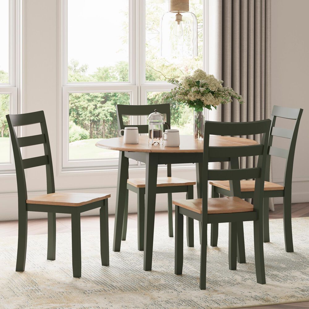 Ashley Gesthaven 5-Piece Dining Set in Natural and Green, , large