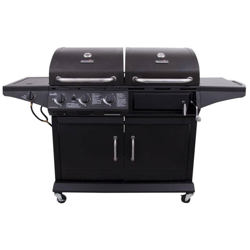 Char-Broil Deluxe Liquid Propane and Charcoal Combo Grill in Black, , large