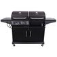 Char-Broil Deluxe Liquid Propane and Charcoal Combo Grill in Black, , large
