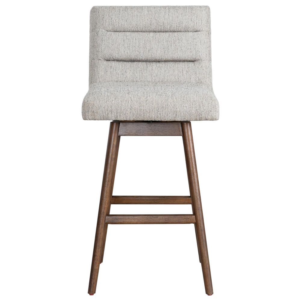 Armen Living Elias 30" Swivel Bar Stool in Brown Oak, , large