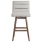 Armen Living Elias 30" Swivel Bar Stool in Brown Oak, , large