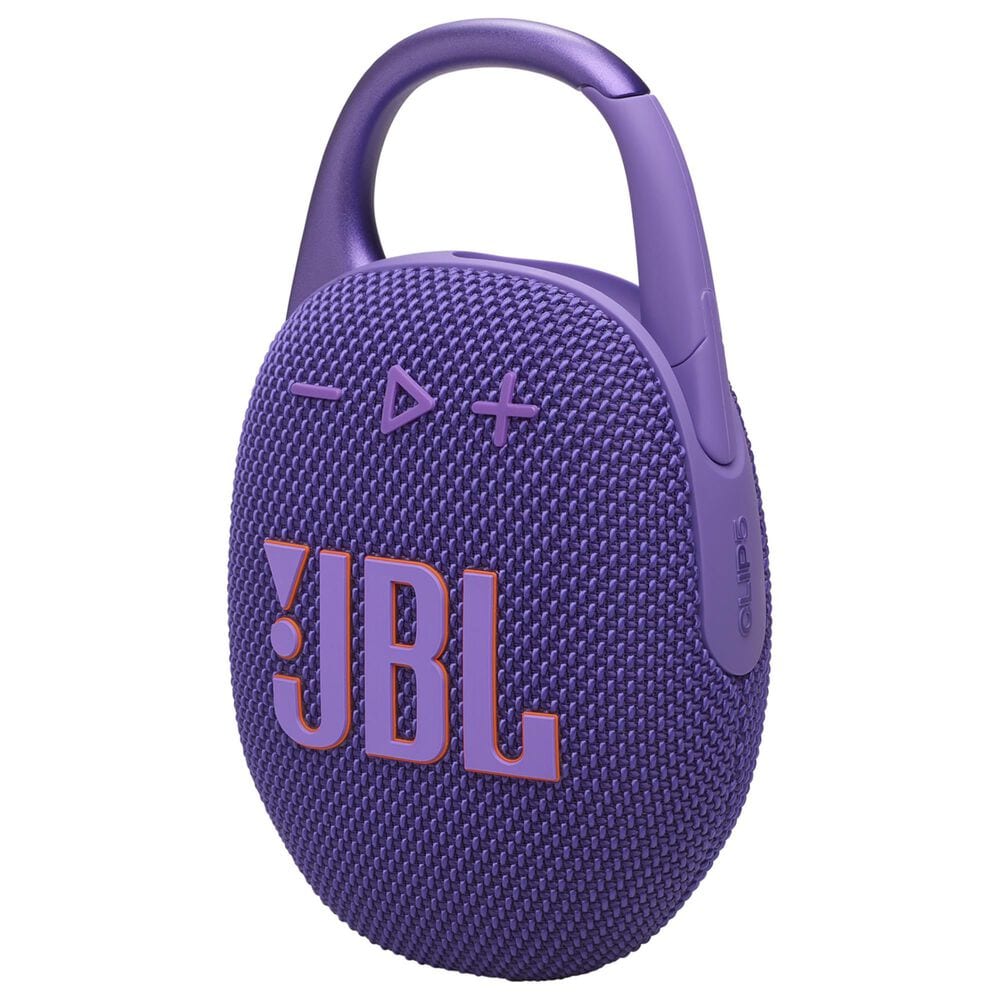JBL Clip 5 Portable Waterproof Bluetooth Speaker in Purple, , large