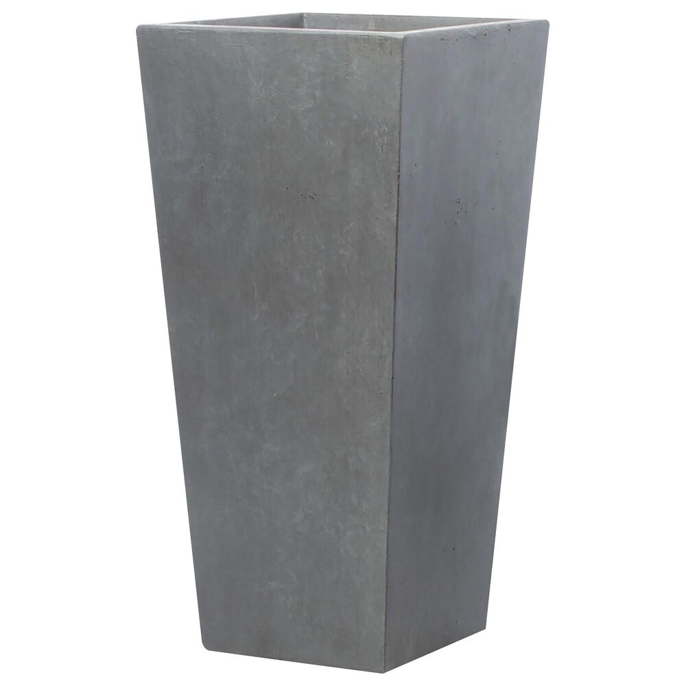 Alfresco Home Extra Large Tall Square Burrow Planter in Noir, , large