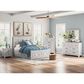 Ashley Makidern 4 Piece Queen Storage Bedroom Set with Six Drawers in Whitewash, , large