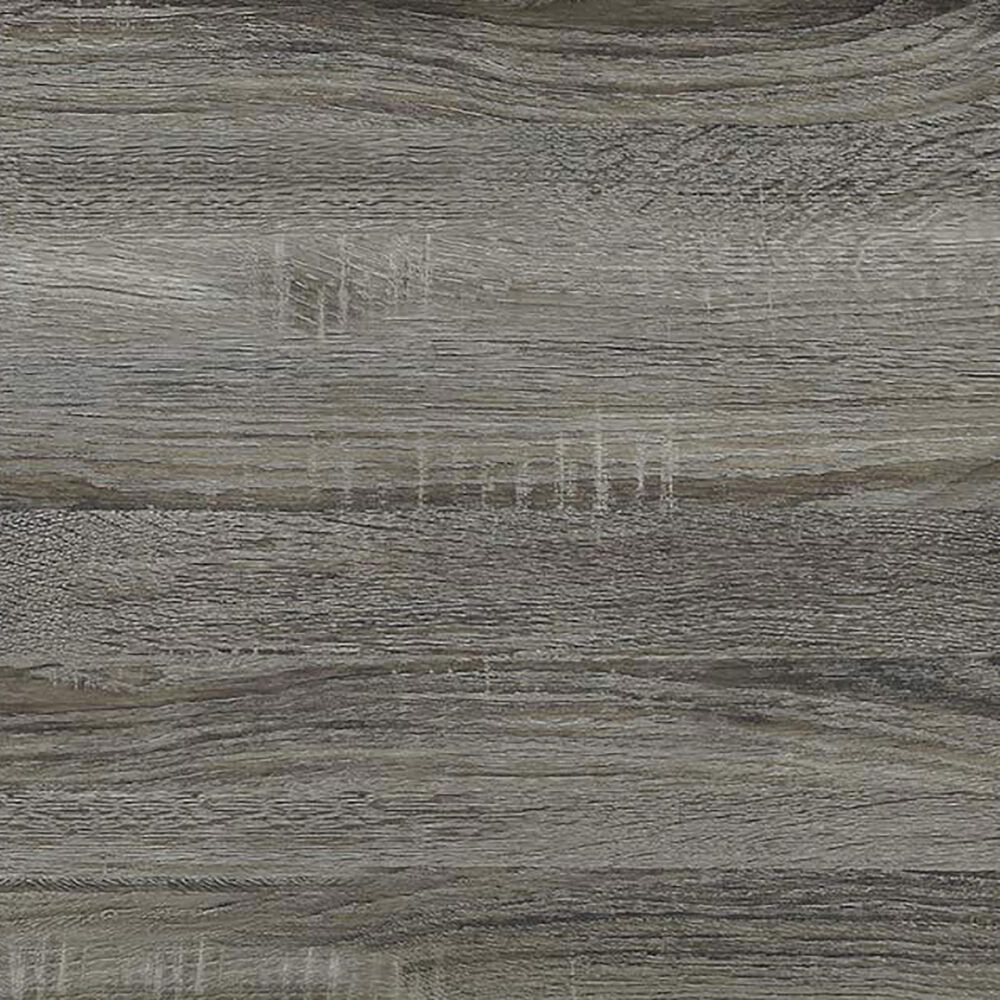 HOMLUX 1-Tier End Table in French Oak Grey and Black, , large