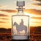 Godinger Silver Prairie Cowboy Decanter in Clear, , large