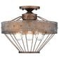 Golden Lighting Ferris 3-Light Semi-Flush in Copper Patina, , large