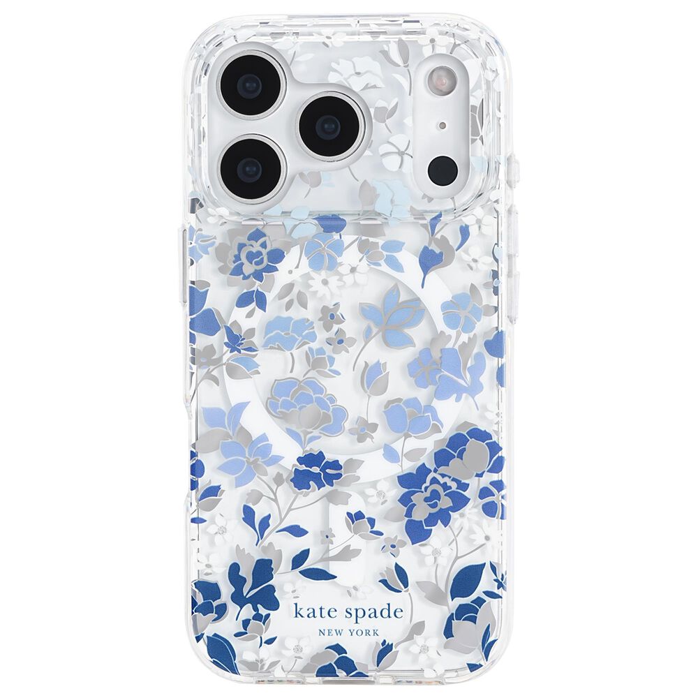 Kate Spade Protective MagSafe Case for Apple iPhone 17 Pro in Flowerbed Blue, , large