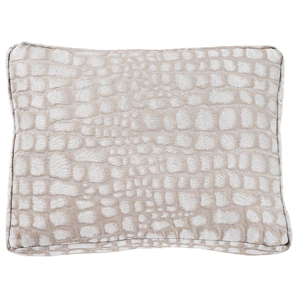 Ann Gish Croc 12" x 16" Throw Pillow in Quartz, , large