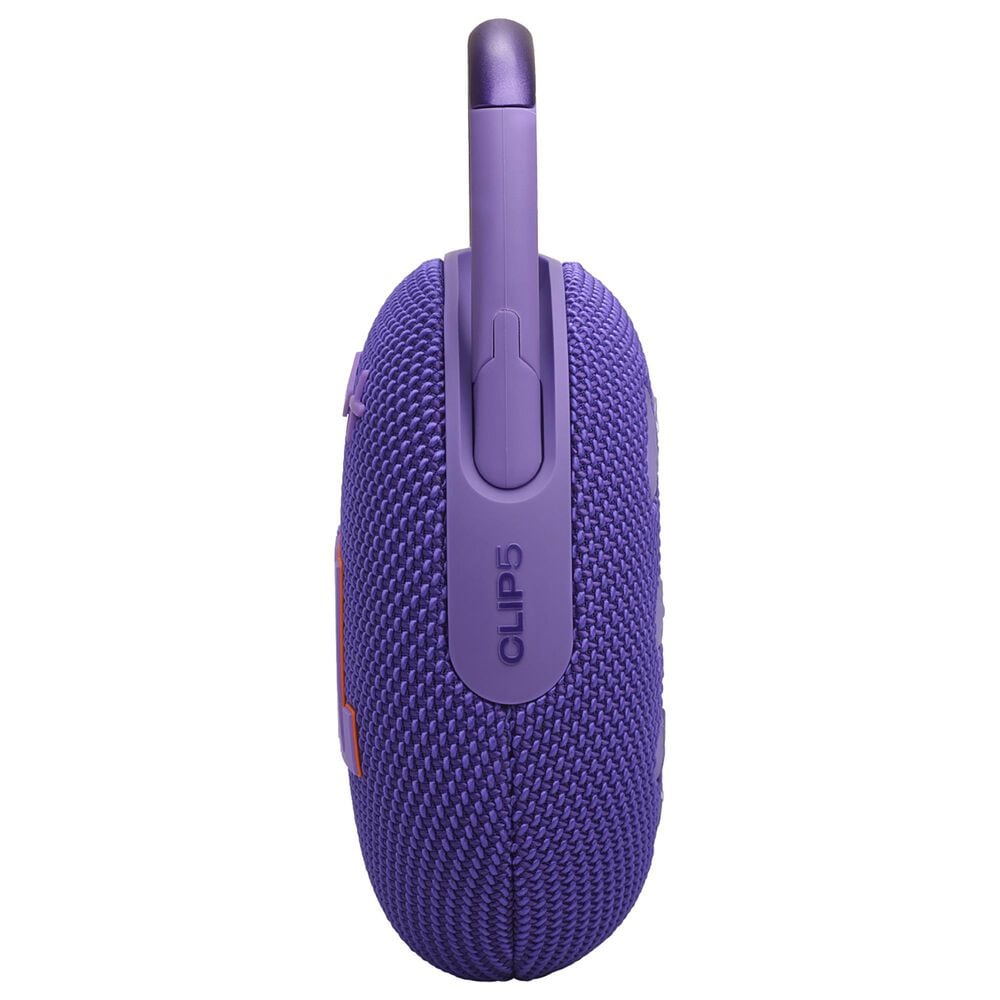 JBL Clip 5 Portable Waterproof Bluetooth Speaker in Purple, , large