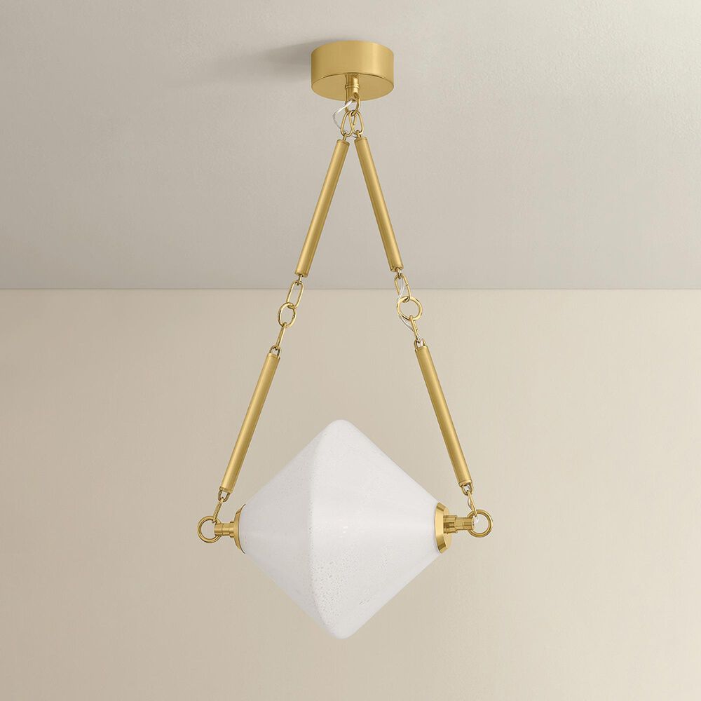 Corbett Lighting Solara 1-Light Pendant in Vintage Polished Brass, , large