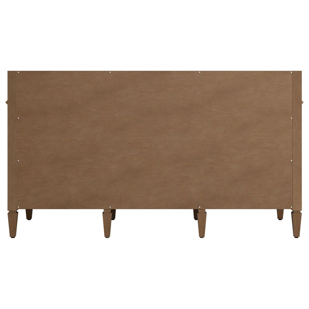 James Martin Brittany 60" Double Bathroom Vanity in Pecan with 3 cm White Zeus Silestone Top and Rectangular Sinks, , large
