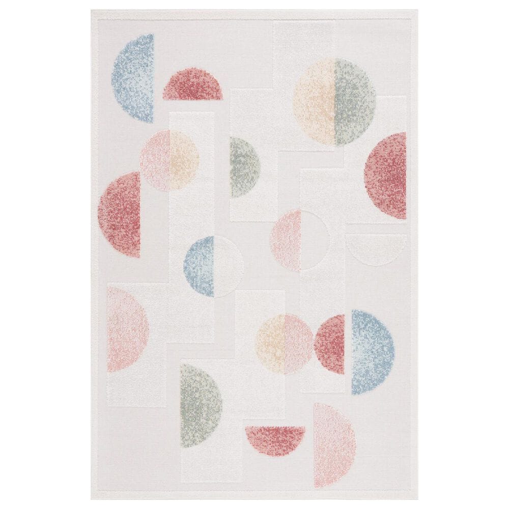 Safavieh Sarasota 4"5" x 6"5" Grey and Pink Indoor/Outdoor Area Rug, , large