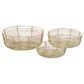 Maple and Jade Contemporary Decorative Bowl in Gold (Set of 3), , large