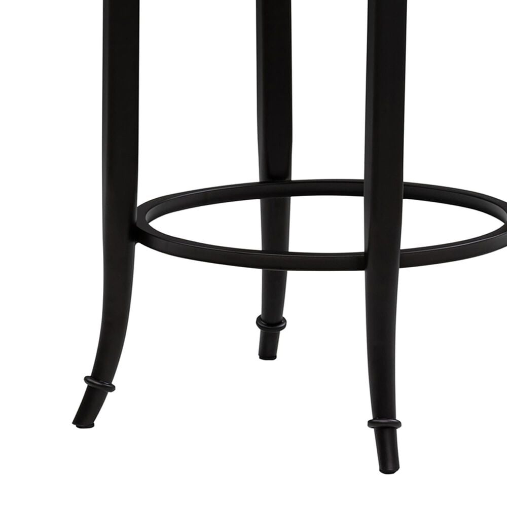 Armen Living Telia Counter Height Stool with Mushroom Brown Upholstery in Dark Brown, , large