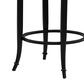 Armen Living Telia Counter Height Stool with Mushroom Brown Upholstery in Dark Brown, , large