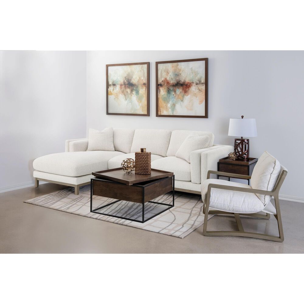 Coaster Geneva Accent Arm Chair in Sand, , large