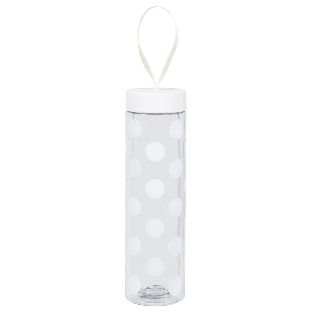 Kate Spade New York Jumbo Dot Water Bottle in White, , large