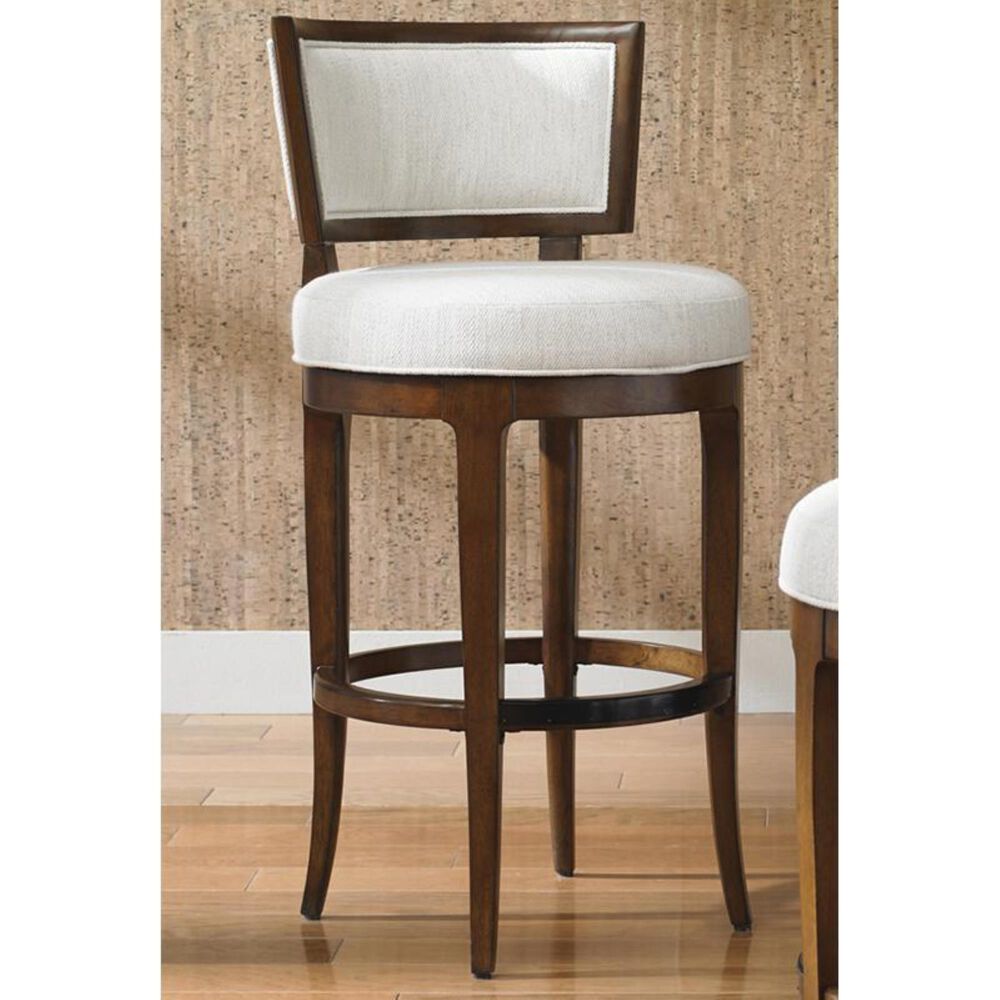 Tommy Bahama Home Island Fusion Macau Swivel Bar Stool in Dark Walnut, , large