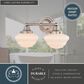 Vaxcel Eastgate 2-Light Bathroom Vanity in Satin Nickel, , large