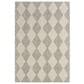 Nourison Positano Geometric Light Grey 4" x 6" Indoor/Outdoor Area Rug, , large
