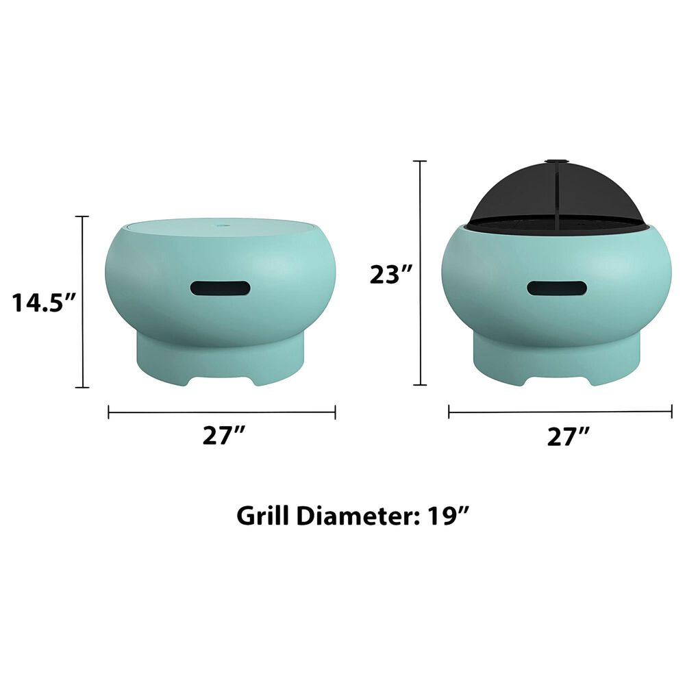 DHP Poolside 27&quot; Fire Pit in Aqua Haze, , large