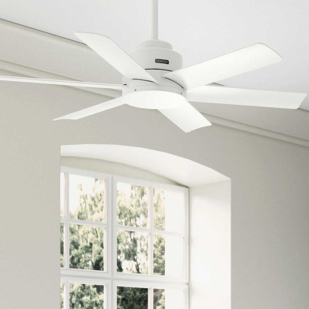 Hunter Kennicott 44&quot; Outdoor Ceiling Fan in Fresh White, , large