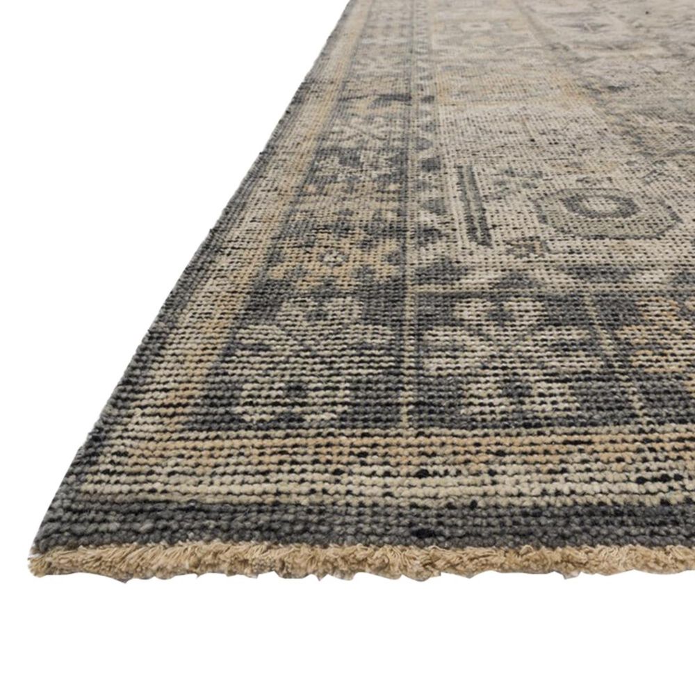 Loloi Heirloom HQ-06 2&#39;9&quot; x 8&#39; Bone and Charcoal Runner, , large