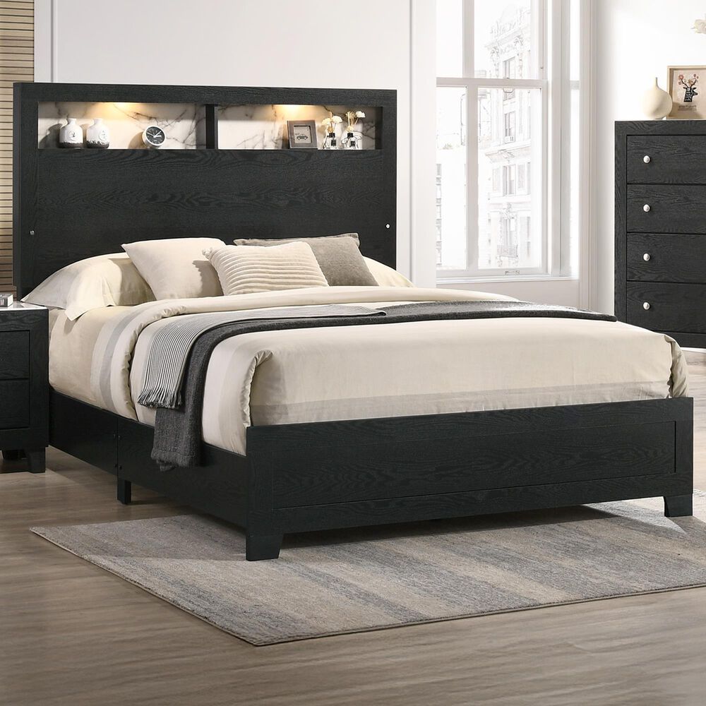 Crown Mark Cadence Queen Bed in Black, , large