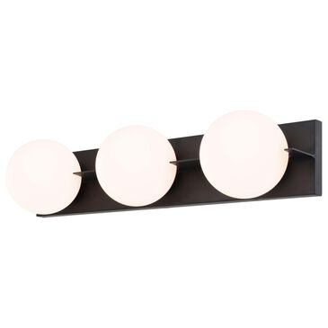Vaxcel Parkview 3-Light Bathroom Vanity in Matte Black, , large