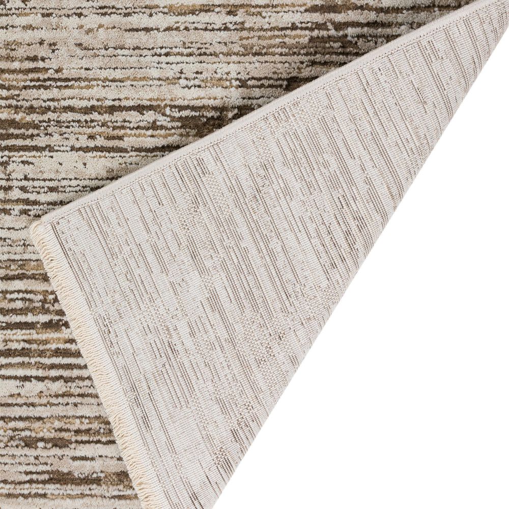 Dalyn Rug Company Denizi Striped 5&#39;3&quot; x 7&#39;8&quot; Mocha Area Rug, , large