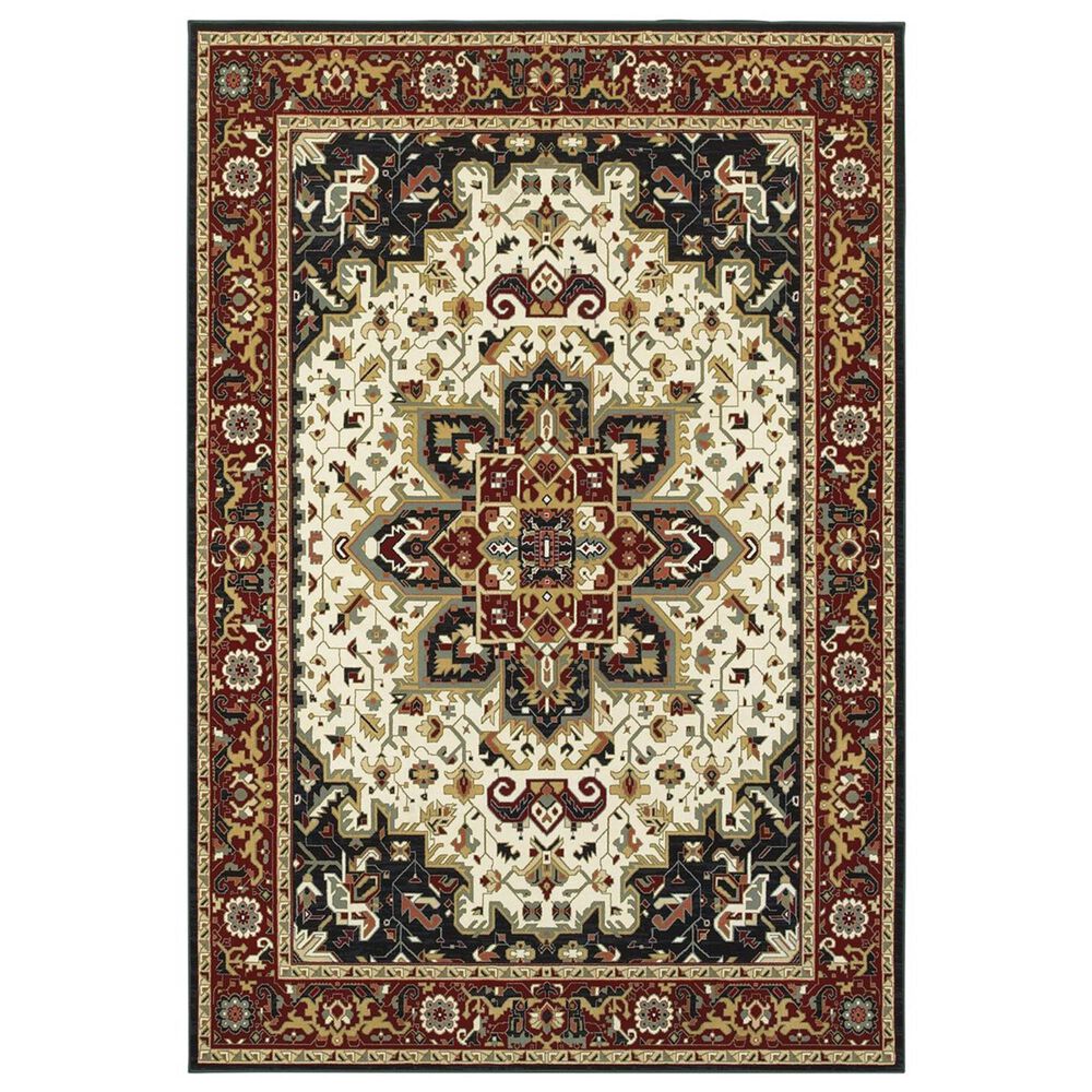 Oriental Weavers Kashan 096W1 9"10" x 12"10" Red Area Rug, , large