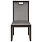 Ashley Hyndell Upholstered Side Chair with Faux Velvet Upholstery in Dark Brown Finish, , large