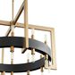 Cyan Archibald 24-Light Chandelier in Noir and Aged Brass, , large
