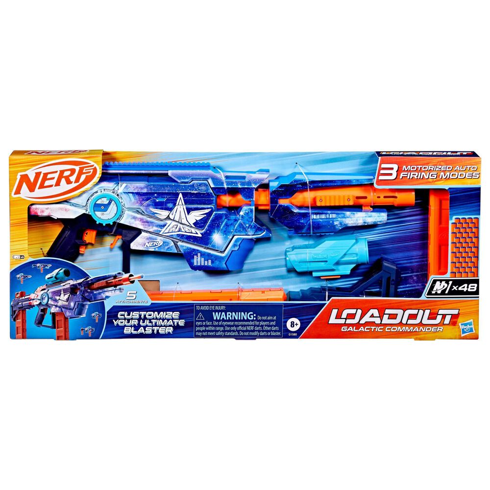 Nerf Loadout Galactic Commander Blaster and 48 N1 Darts, , large