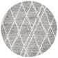 Safavieh Adirondack ADR128B 6" Round Ivory and Silver Area Rug, , large