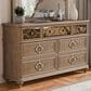 Furniture of America Lyris 7-Drawer Dresser in Rustic Oak, , large