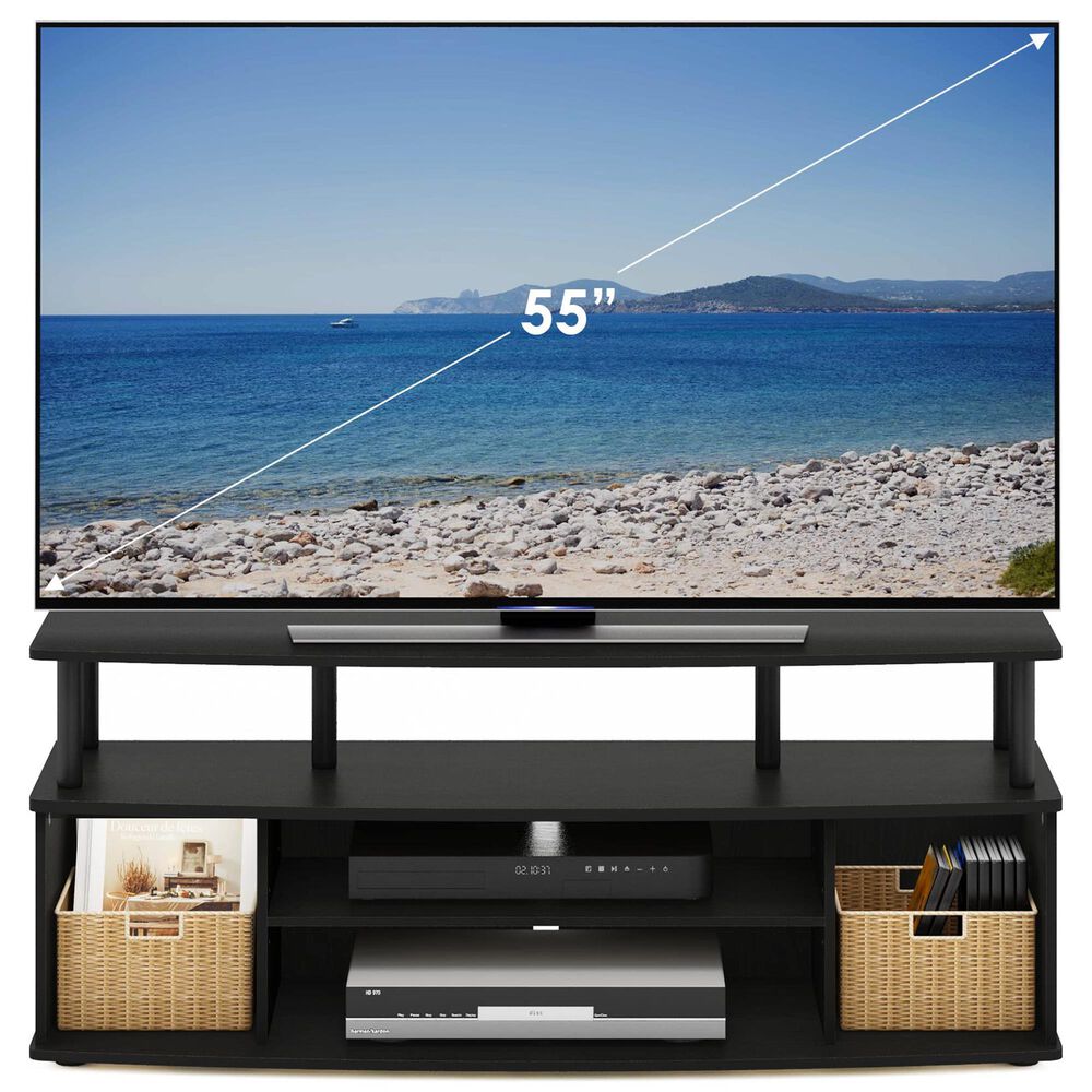 HOMLUX 47.2" Large Entertainment Center Stand for TV up to 55" in Blackwood and Black, , large